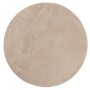 Soft washable short hair rug HUARTE sand color Ø 100 cm by , Rugs - Ref: Foro24-375066, Price: 37,99 €, Discount: %