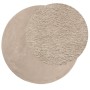 Soft washable short hair rug HUARTE sand color Ø 100 cm by , Rugs - Ref: Foro24-375066, Price: 34,17 €, Discount: %