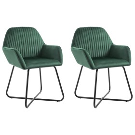 Dining chairs, 2 units, green velvet by vidaXL, dining chairs - Ref: Foro24-249803, Price: 165,70 €, Discount: %