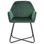 Sillas comedor 2 unidades de terciopelo verde de vidaXL, Sillas de comedor - Ref: Foro24-249803, Precio: 180,69 €, Descuento: %