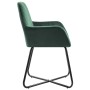 Sillas comedor 2 unidades de terciopelo verde de vidaXL, Sillas de comedor - Ref: Foro24-249803, Precio: 180,69 €, Descuento: %