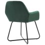 Sillas comedor 2 unidades de terciopelo verde de vidaXL, Sillas de comedor - Ref: Foro24-249803, Precio: 180,69 €, Descuento: %