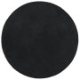 Alfombra de pelo corto suave lavable HUARTE negro Ø 100 cm de , Alfombras - Ref: Foro24-375123, Precio: 34,53 €, Descuento: %