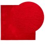 Alfombra de pelo corto suave lavable HUARTE rojo 200x200 cm de , Alfombras - Ref: Foro24-375175, Precio: 94,10 €, Descuento: %