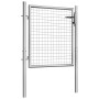 Puerta de jardín acero galvanizado plateado 105x125 cm de vidaXL, Puertas de jardín - Ref: Foro24-144755, Precio: 139,77 €, D...