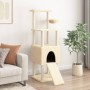 Rascador para gatos con postes de sisal crema 153 cm de , Mobiliario para gatos - Ref: Foro24-172115, Precio: 62,45 €, Descue...