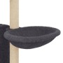 Rascador para gatos con postes de sisal gris oscuro 131 cm de , Mobiliario para gatos - Ref: Foro24-172129, Precio: 60,06 €, ...