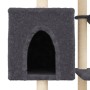 Rascador para gatos con postes de sisal gris oscuro 131 cm de , Mobiliario para gatos - Ref: Foro24-172129, Precio: 60,06 €, ...