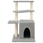 Cat scratcher with light gray sisal posts 83.5 cm by , Cat furniture - Ref: Foro24-172122, Price: 42,39 €, Discount: %