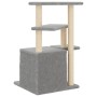 Cat scratcher with light gray sisal posts 83.5 cm by , Cat furniture - Ref: Foro24-172122, Price: 42,39 €, Discount: %