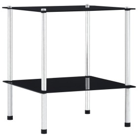 2-tier black tempered glass shelf 40x40x47cm by vidaXL, Bookcases and shelves - Ref: Foro24-249508, Price: 30,99 €, Discount: %