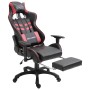 Gaming chair with footrest in red wine-colored synthetic leather by vidaXL, Gaming chairs - Ref: Foro24-20207, Price: 215,44 ...