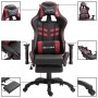 Gaming chair with footrest in red wine-colored synthetic leather by vidaXL, Gaming chairs - Ref: Foro24-20207, Price: 215,44 ...