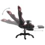 Gaming chair with footrest in red wine-colored synthetic leather by vidaXL, Gaming chairs - Ref: Foro24-20207, Price: 215,44 ...