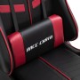 Silla gaming con reposapiés cuero sintético color vino tinto de vidaXL, Sillones para videojuegos - Ref: Foro24-20207, Precio...