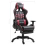 Gaming chair with footrest in red wine-colored synthetic leather by vidaXL, Gaming chairs - Ref: Foro24-20207, Price: 215,44 ...