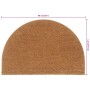 Semicircular natural coconut fiber doormat 60x90 cm by , Doormats - Ref: Foro24-155564, Price: 41,53 €, Discount: %