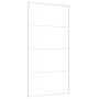 Puerta corredera ESG vidrio y aluminio blanca 102,5x205 cm de , Puertas para el hogar - Ref: Foro24-151689, Precio: 206,67 €,...