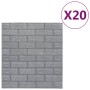 Self-adhesive wallpaper 3D bricks 20 units anthracite by , Painted paper - Ref: Foro24-150722, Price: 60,83 €, Discount: %