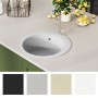 Granite kitchen sink with one white round basin by vidaXL, Sinks - Ref: Foro24-144865, Price: 155,62 €, Discount: %