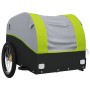 Black and green iron bicycle trailer 30 kg by , Bicycle trailers - Ref: Foro24-94123, Price: 82,35 €, Discount: %