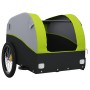 Black and green iron bicycle trailer 30 kg by , Bicycle trailers - Ref: Foro24-94123, Price: 82,35 €, Discount: %