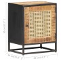 Mango wood bedside table with rough natural cane, 40x30x50cm. by vidaXL, Nightstands - Ref: Foro24-323140, Price: 116,16 €, D...