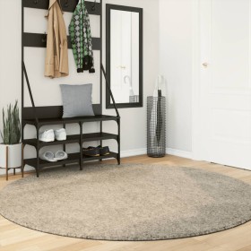 ISTAN beige long hair shiny look rug Ø 200 cm by , Rugs - Ref: Foro24-375661, Price: 102,99 €, Discount: %