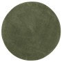 HUARTE forest green soft washable short pile rug Ø 100 cm by , Rugs - Ref: Foro24-375104, Price: 35,16 €, Discount: %