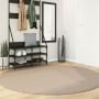 HUARTE washable soft short pile rug sand Ø 200 cm by , Rugs - Ref: Foro24-375069, Price: 99,89 €, Discount: %