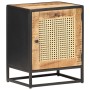 Mango wood bedside table with rough natural cane, 40x30x50cm. by vidaXL, Nightstands - Ref: Foro24-323140, Price: 116,16 €, D...