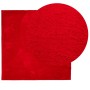 Alfombra de pelo corto suave lavable HUARTE rojo 160x160 cm de , Alfombras - Ref: Foro24-375173, Precio: 63,77 €, Descuento: %