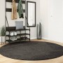 ISTAN anthracite shiny look long pile rug Ø 200 cm by , Rugs - Ref: Foro24-375649, Price: 99,74 €, Discount: %