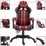 Silla de gaming de cuero sintético rojo de vidaXL, Sillones para videojuegos - Ref: Foro24-20209, Precio: 176,91 €, Descuento: %