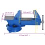 Blue cast iron bench vise 200 mm by , Clamps and screws - Ref: Foro24-154641, Price: 109,00 €, Discount: %