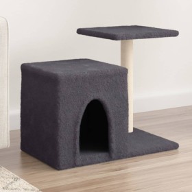 Rascador para gatos con postes de sisal gris oscuro 50,5 cm de , Mobiliario para gatos - Ref: Foro24-172126, Precio: 26,54 €,...