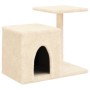 Rascador para gatos con postes de sisal color crema 50,5 cm de , Mobiliario para gatos - Ref: Foro24-172124, Precio: 28,57 €,...