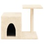 Rascador para gatos con postes de sisal color crema 50,5 cm de , Mobiliario para gatos - Ref: Foro24-172124, Precio: 28,57 €,...