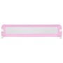 Barandilla de seguridad cama de niño poliéster rosa 180x42 cm de vidaXL, Barandillas de seguridad - Ref: Foro24-10171, Precio...