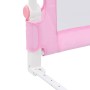 Barandilla de seguridad cama de niño poliéster rosa 180x42 cm de vidaXL, Barandillas de seguridad - Ref: Foro24-10171, Precio...