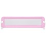 Barandilla de seguridad cama de niño poliéster rosa 120x42 cm de vidaXL, Barandillas de seguridad - Ref: Foro24-10170, Precio...