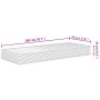 Medium soft foam mattress 70x200 cm by , Mattresses - Ref: Foro24-373017, Price: 152,80 €, Discount: %