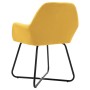 Sillas de comedor 2 unidades tela amarillo de vidaXL, Sillas de comedor - Ref: Foro24-249814, Precio: 167,65 €, Descuento: %