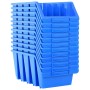 Stackable storage containers 14 units blue plastic by , Toolboxes - Ref: Foro24-146286, Price: 58,16 €, Discount: %