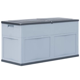 Garden storage box 320 L gray and black by vidaXL, Outdoor storage boxes - Ref: Foro24-45689, Price: 70,35 €, Discount: %