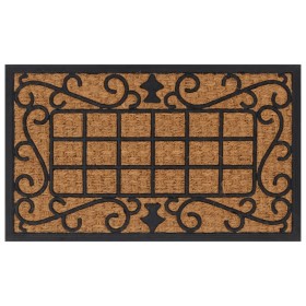 Rectangular rubber and coconut fiber doormat 45x75 cm by , Doormats - Ref: Foro24-155666, Price: 14,83 €, Discount: %