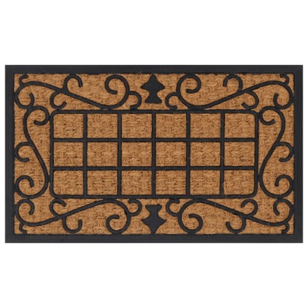 Rectangular rubber and coconut fiber doormat 45x75 cm by , Doormats - Ref: Foro24-155666, Price: 15,68 €, Discount: %