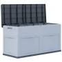 Garden storage box 320 L gray and black by vidaXL, Outdoor storage boxes - Ref: Foro24-45689, Price: 81,81 €, Discount: %