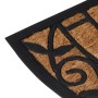 Semicircular rubber and coconut fiber doormat 45x75 cm by , Doormats - Ref: Foro24-155884, Price: 17,01 €, Discount: %