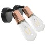 Spotlight lamp 2 pieces black and copper E27 by vidaXL, Spotlights and reflectors - Ref: Foro24-281410, Price: 25,91 €, Disco...